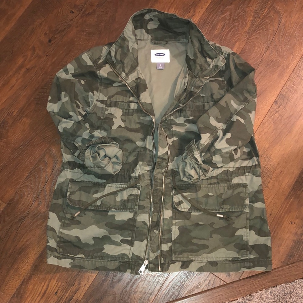 OLD NAVY camo utility jacket